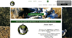Desktop Screenshot of chasse-import.com